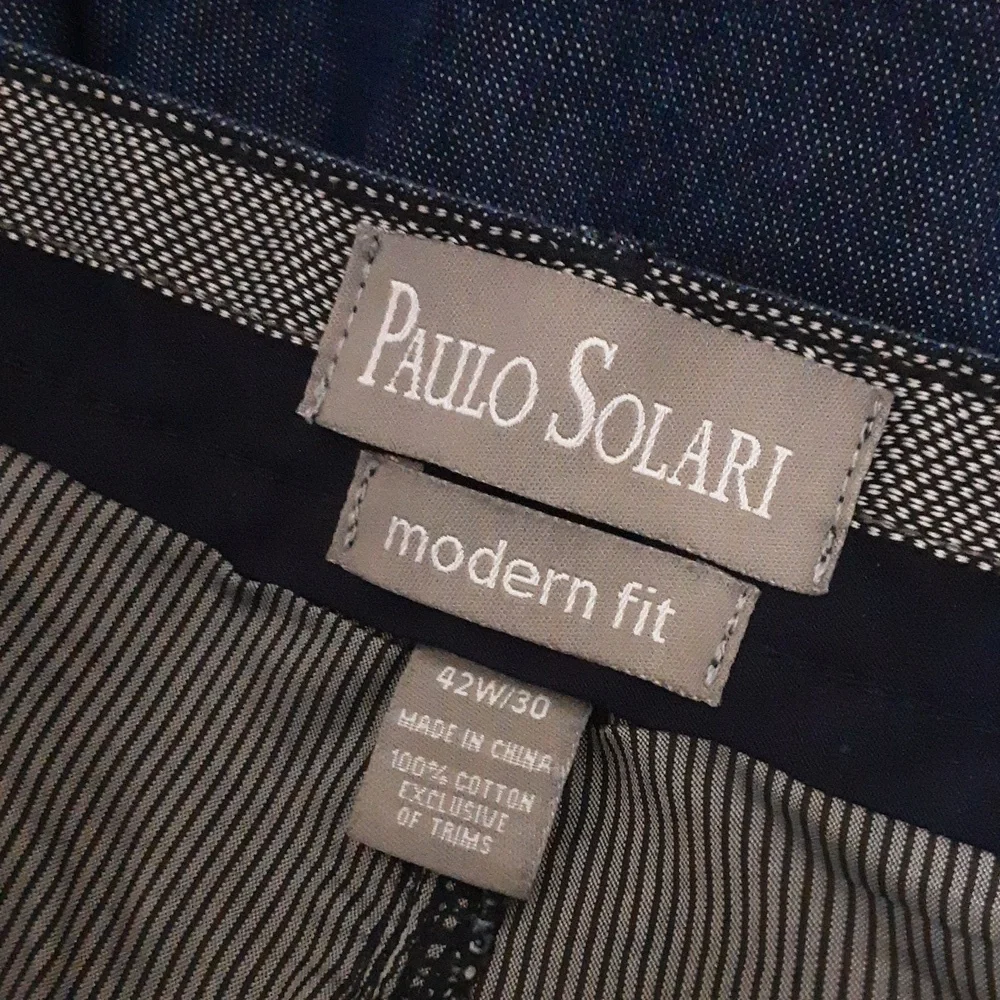 Paulo Solari men's denim pant modern fit size 42X30 Casual Office Vacation